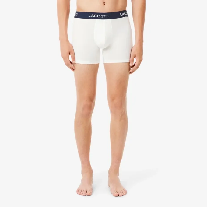 Conjunto de 5 boxers de cintura com marca para homem
