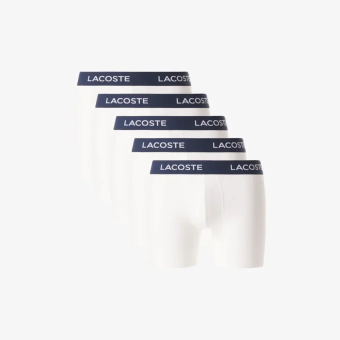 Conjunto de 5 boxers de cintura com marca para homem