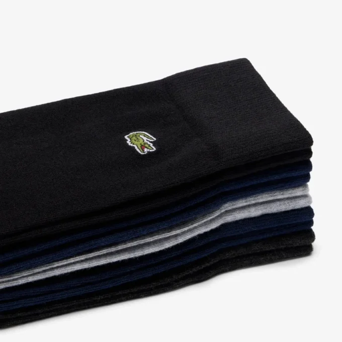 Conjunto de 5 pares de meias de algodão unissexo