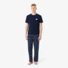 Conjunto de pijama de algodão com estampado de crocodilo
