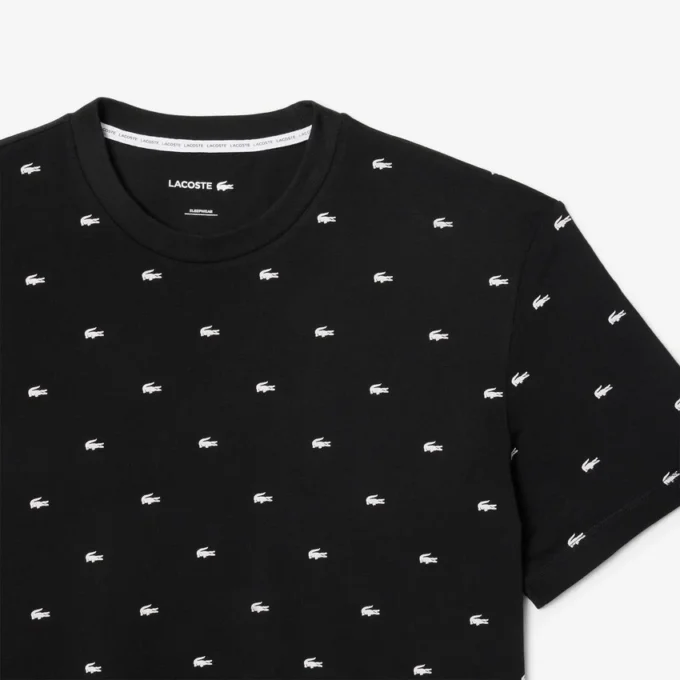 Conjunto de pijama de algodão estampado para homem
