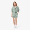 Conjunto de pijama oversized em popeline às riscas