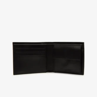 Conjunto de presente com carteira e porta-cartões em pele Fg