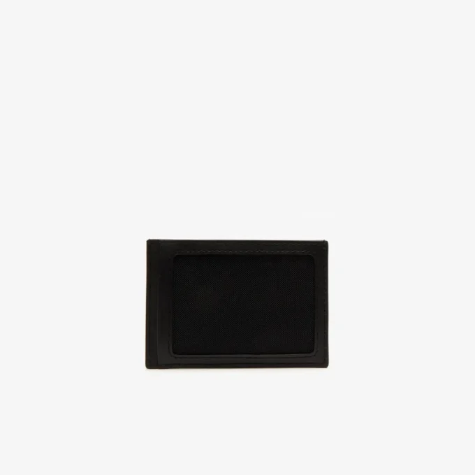 Conjunto de presente com carteira e porta-cartões em pele Fg