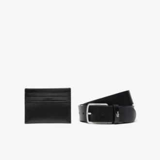 Conjunto De Presente com cinto de couro e porta-cartões