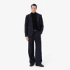 Conjunto de presente com cinto de couro liso e fivela