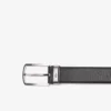 Conjunto de presente com cinto de couro liso e fivela