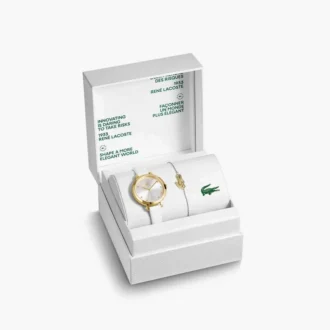 Conjunto de presente com relógio e pulseira para mulher