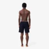 Cueca boxer comprida com cintura às riscas para homem