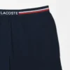 Cueca boxer comprida com cintura às riscas para homem