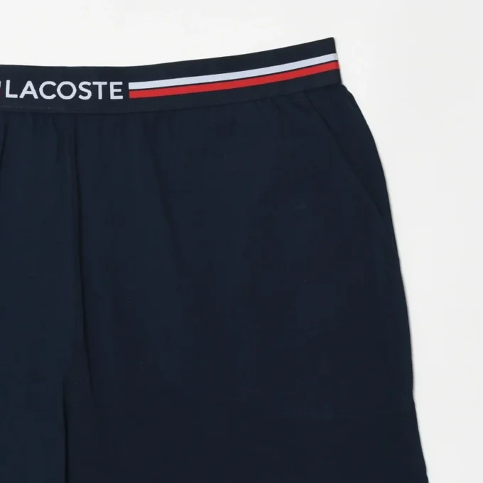 Cueca boxer comprida com cintura às riscas para homem