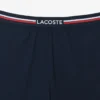 Cueca boxer comprida com cintura às riscas para homem