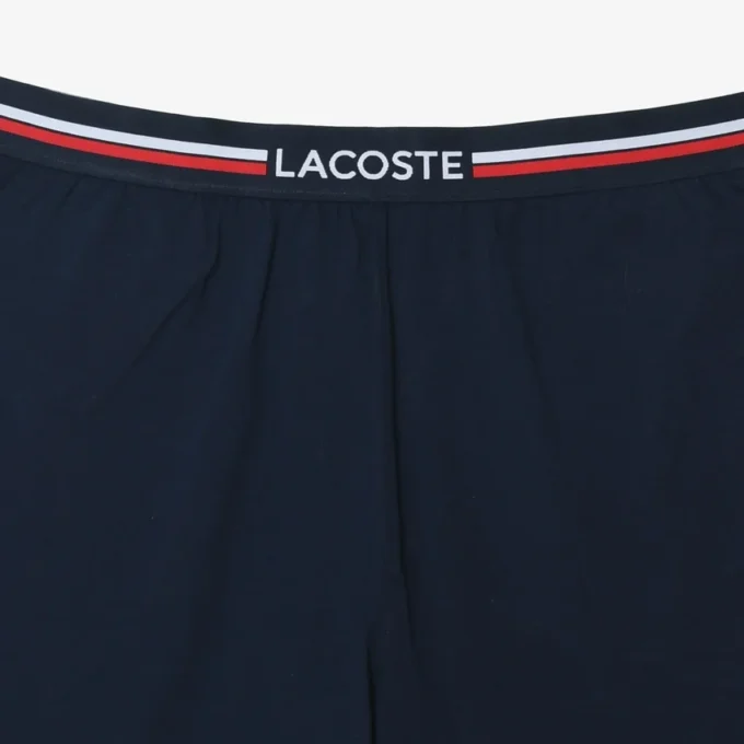 Cueca boxer comprida com cintura às riscas para homem