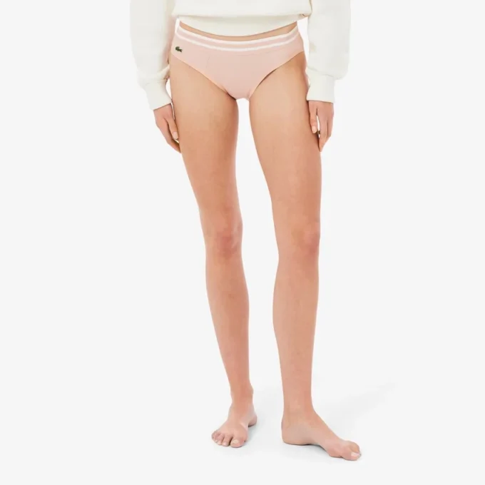 Cueca de algodão com riscas na cintura