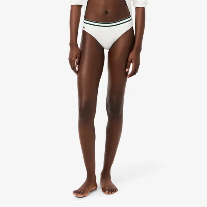 Cueca de algodão com riscas na cintura