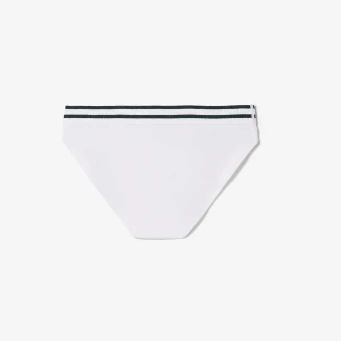 Cueca de algodão com riscas na cintura