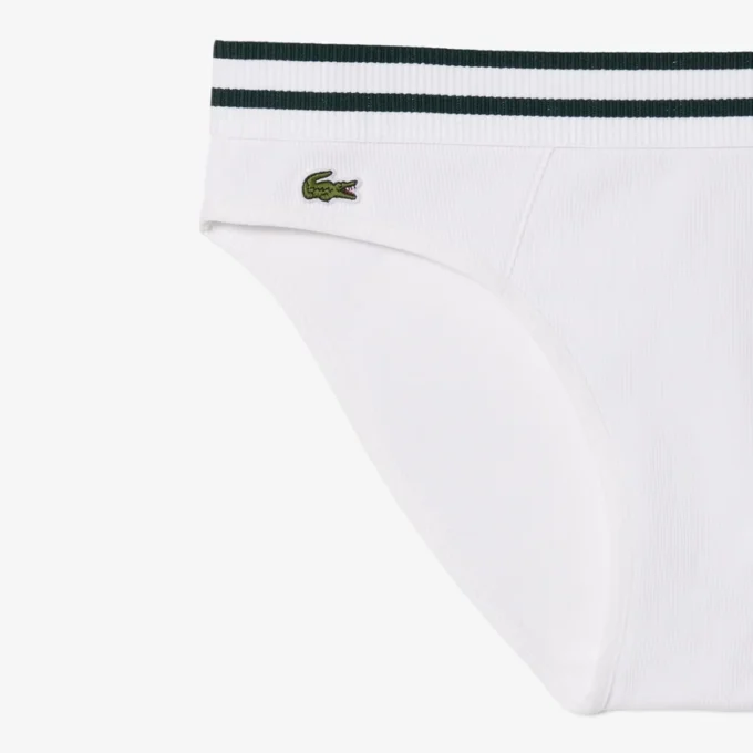 Cueca de algodão com riscas na cintura