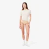 Cueca de cordão em malha com logótipo na cintura