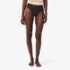 Cueca de cordão em malha com logótipo na cintura