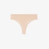 Cueca de cordão em malha com logótipo na cintura