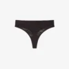 Cueca de cordão em malha com logótipo na cintura