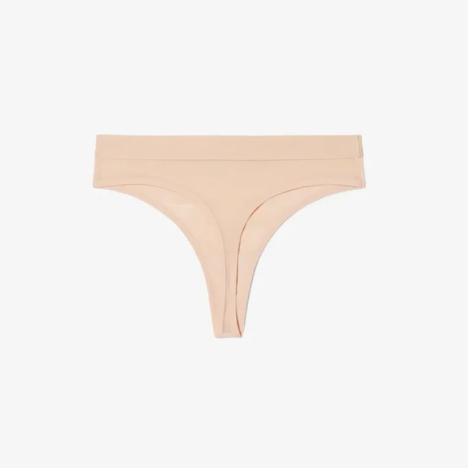 Cueca de cordão em malha com logótipo na cintura