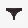 Cueca de cordão em malha com logótipo na cintura