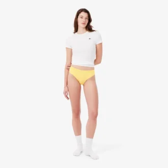 Cueca de malha com logótipo na cintura