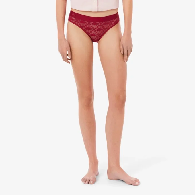Cueca de malha com logótipo na cintura