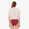 Cueca de malha com logótipo na cintura