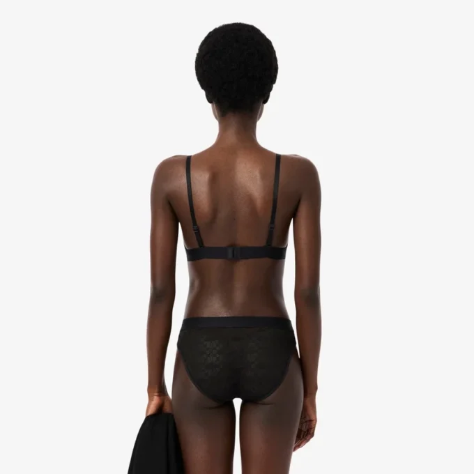 Cueca de malha com logótipo na cintura
