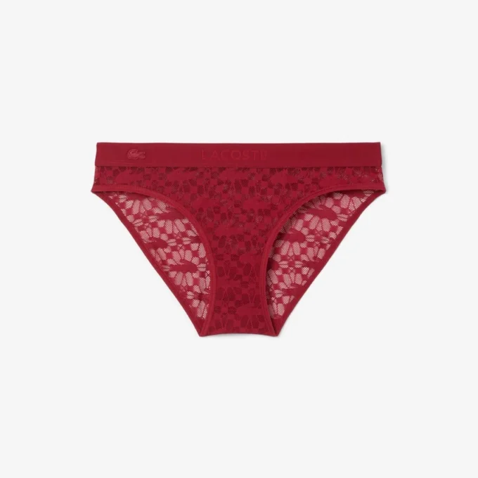 Cueca de malha com logótipo na cintura