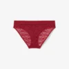 Cueca de malha com logótipo na cintura