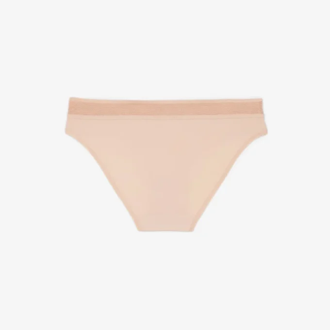 Cueca de malha com logótipo na cintura