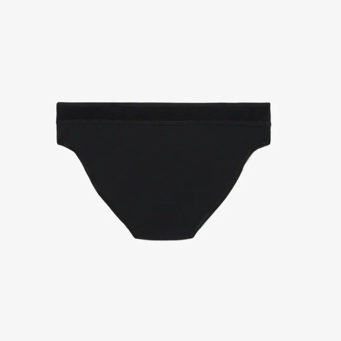 Cueca de malha com logótipo na cintura