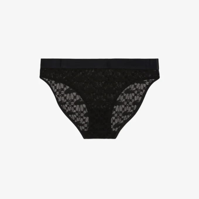 Cueca de malha com logótipo na cintura