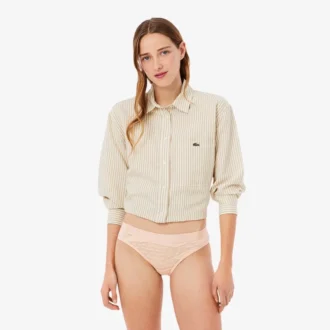 Cueca de malha com marca na cintura