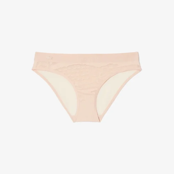 Cueca de malha com marca na cintura