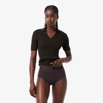 Cueca de malha de cintura alta