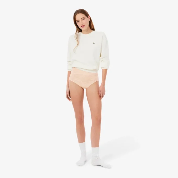 Cueca de malha de cintura alta