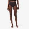 Cueca de malha de cintura alta