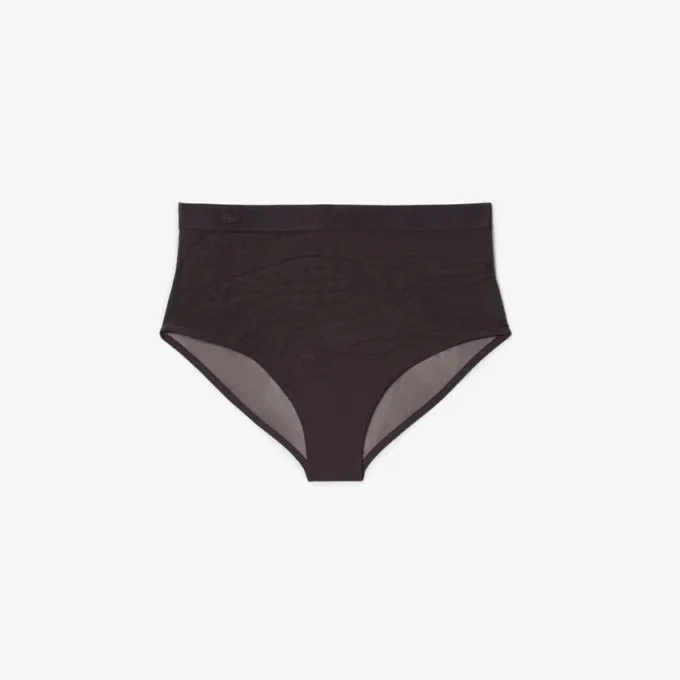 Cueca de malha de cintura alta