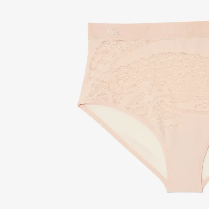 Cueca de malha de cintura alta