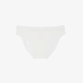 Cueca de malha elástica com ponto de renda