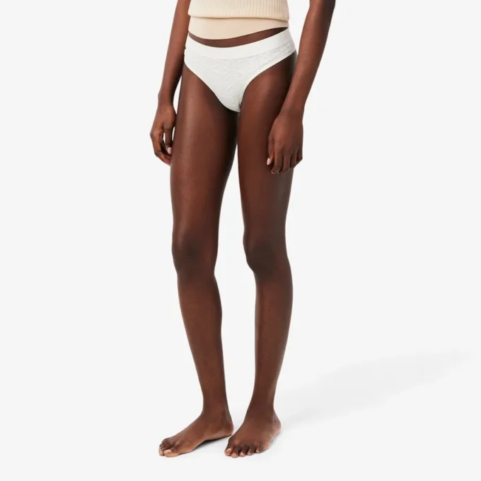 Cueca fio dental em malha elástica