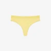 Cueca fio dental em microfibra com logótipo na cintura