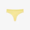 Cueca fio dental em microfibra com logótipo na cintura