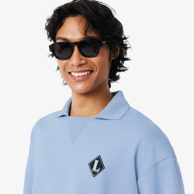 Fabricado em França Camisola com gola de Polo