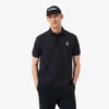 Fabricado em França Polo com emblema de corte clássico