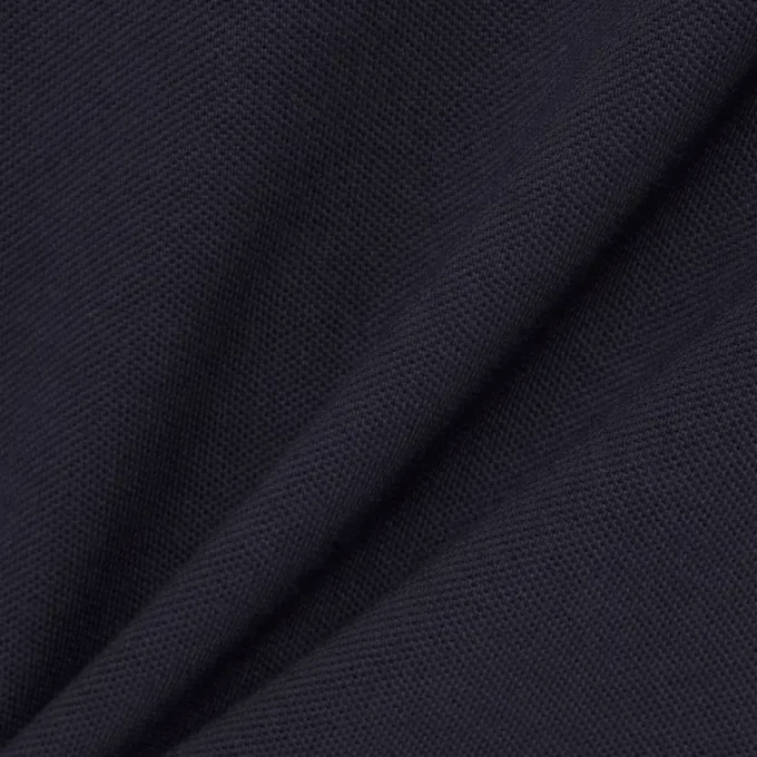 Fabricado em França Polo com emblema de corte clássico